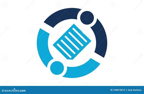 Document Sharing Template stock vector. Illustration of internet ...