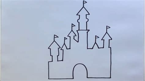 Disney Castle Outline Picture