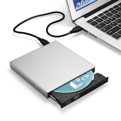 USB 2.0 External CD Burner CD/DVD Player Optical Drive for PC Laptop ...