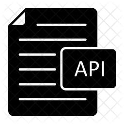 Api Documents Icon - Download in Glyph Style