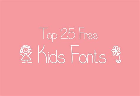 Cool Fonts – 25 Free Fonts for kids Design