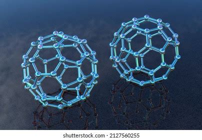 Buckyball Buckminsterfullerene Molecule 3d Illustration Fullerene Stock ...