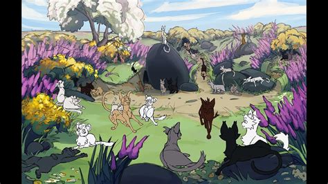 Drawing WindClan's forest camp - YouTube