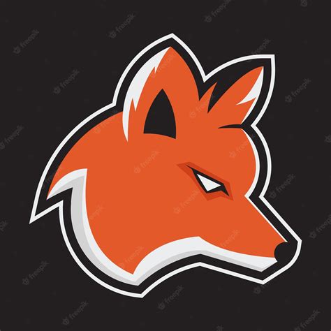 Premium Vector | Red fox wild animal mascot logo vector template