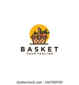 Basket Logo Design Vector Template Stock Vector (Royalty Free ...