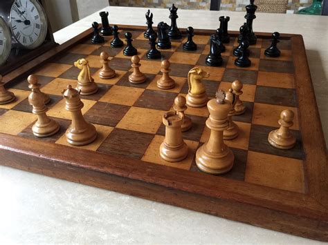 British Chess Company Staunton Chess Pieces; www.ChessAntiques.com