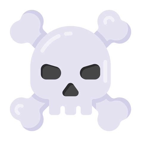 A ghost skull icon in flat style 5862711 Vector Art at Vecteezy