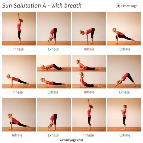 Yoga Poses Sun Salutation Breathing