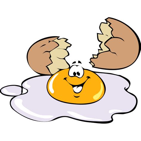 Cartoon broken egg vector illustration | Free SVG