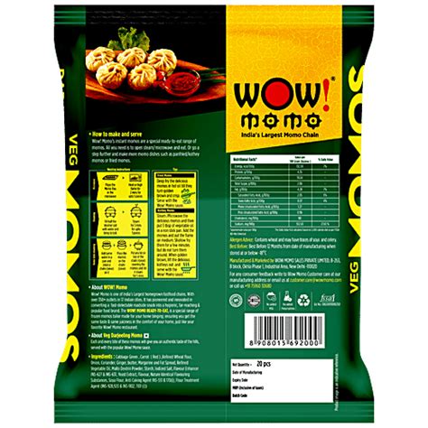 Buy Wow Momo Darjeeling Veg Momos Online at Best Price of Rs 354.01 ...