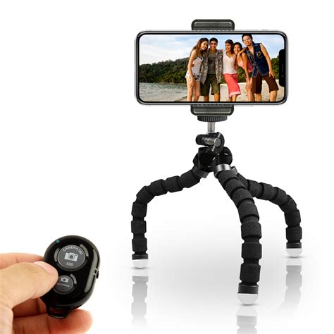 TriFlex Mini Flexible Cell Phone Tripod with Bluetooth Remote Shutter ...