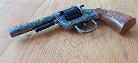 Vintage Metal Cap Gun Toy Pistol Revolver Edison Giocattoli | Etsy