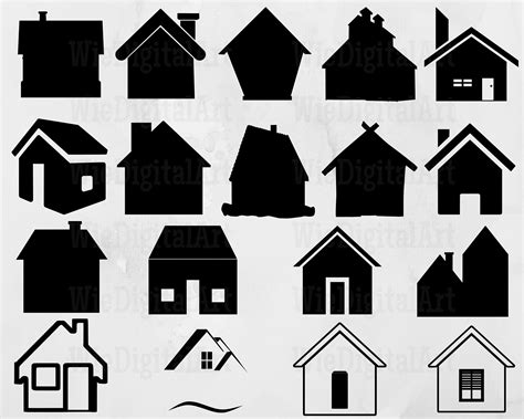 House Svg House Silhouette House Svg Bundle House Svg Design Home Cut ...