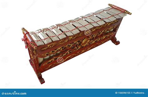 Indonesian Javanese Traditional Gamelan Music Instruments in White ...