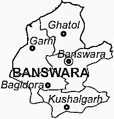 Banswara District Map - View Banswara District Road Map of Banswara ...