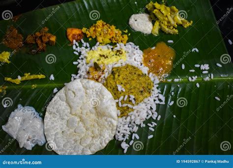 Traditional Onam Sadhya or Onam Feast. Traditional South Indian Food ...