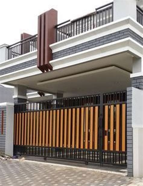 32 Cool Modern Fence Design Ideas Best For Modern House | Home gate ...