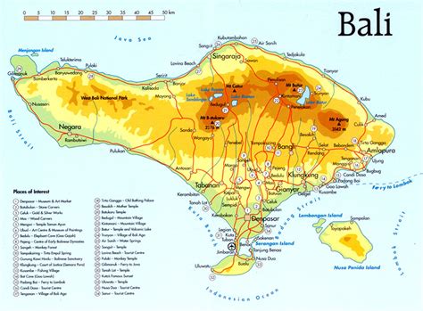 Bali Weather Forecast and Bali Map Info: Bali Island Street Map Detail ...