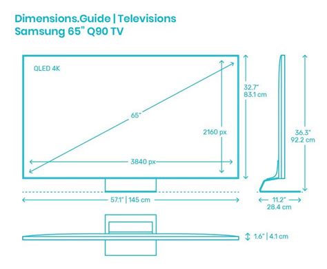 65-Inch TV Dimensions (with Photos) | Upgradedhome.com