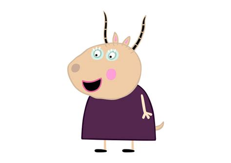 Madame Gazelle Peppa Pig Character Free Vector