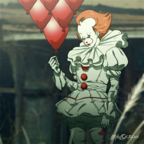 Anime-Style Pennywise Fan Art is Pure Nightmare Fuel