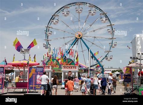 Indiana Valparaiso Porter County Fair Ferris Wheel carnival rides Stock ...