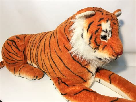 Tiger Plush GIANT Realistic 3' Ft Bengal Jungle Cat Wild Animal Jumbo ...