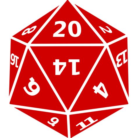 Twenty-sided dice | Free SVG