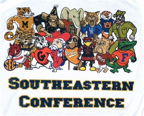 Southeastern Conference Mascot retro vintage printed shirt or | Etsy