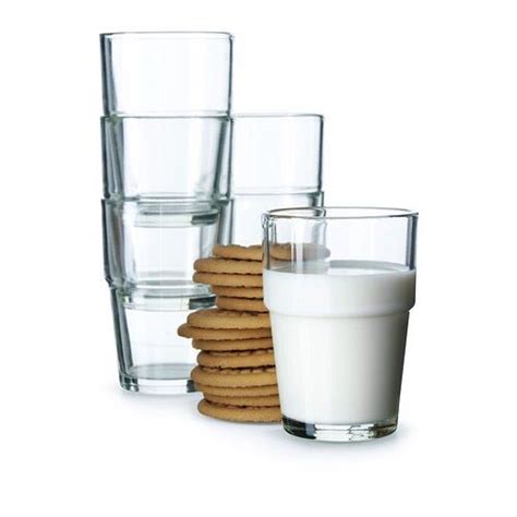 Stackable glass cups | Glass, Clear glass, Ikea