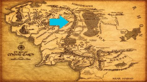 Get Lotr Map Of Middle Earth PNG - Sheila OKI