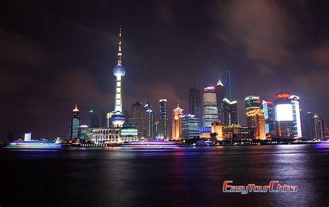 Huangpu River Night View Image, Photo & Picture of Shanghai Huangpu ...