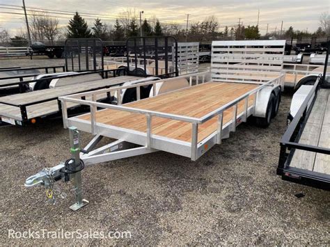 2022 Sport Haven 7 X 18 FT TANDEM ALUMINUM UTILITY TRAILER WITH WOOD ...