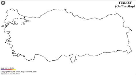 Turkey Map Outline | Blank Map of Turkey