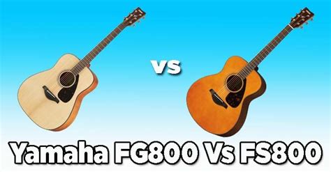 Yamaha FG800 Vs FS800 [Difference & Which is Better]