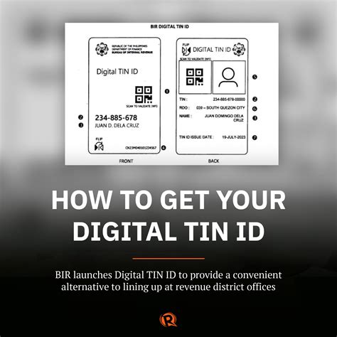 Rappler - The Digital TIN ID is part of the BIR’s Online...