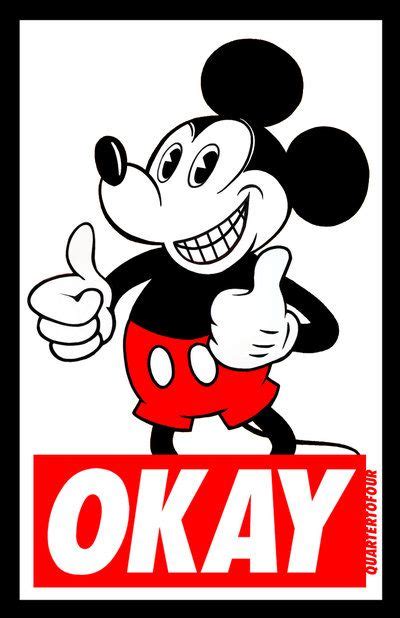 OKAY sticker | Text message art, Mickey, Minnie