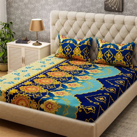 Bombay Dyeing Microfiber Double Printed Bedsheet - Buy Bombay Dyeing ...