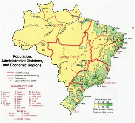 Brazil Population Map 1977 - Mapsof.Net