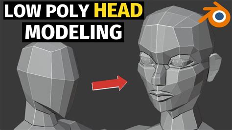 Low Poly Head Modeling [TIMELAPSE] - YouTube