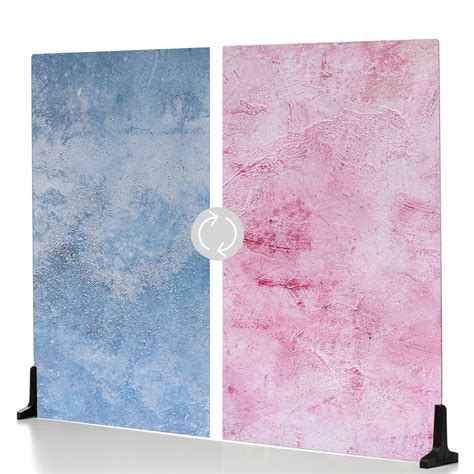 Plastered Pink/Barn Door Blue -XL- Photo Backdrop - 30"x40"