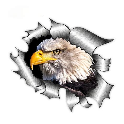 HGYCPP Bald Eagle Flag Car Sticker and Decal PVC Decoration Decals ...