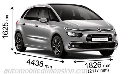 Citroen C4 SpaceTourer dimensions, boot space and similars