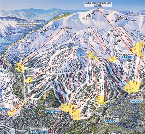 California Ski Maps | Mammoth Mountain Ski Resort Trail Map