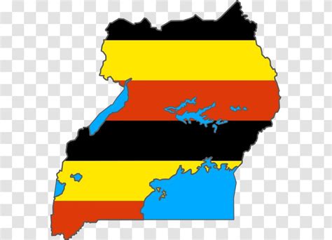 Flag Of Uganda File Negara Map - Pull Color Transparent PNG