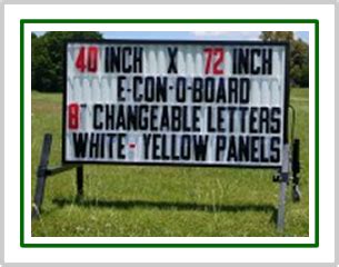 E-Con-O Board Portable Roadside Sign (40 inch x 72 inch Sign Face)