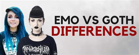 Emo Vs Goth - Difference between Emo and Goth | Goth Clothing