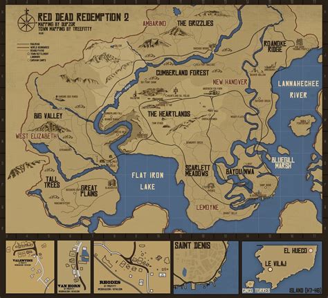 Red Dead Redemption 2 Map Comparison - Image to u