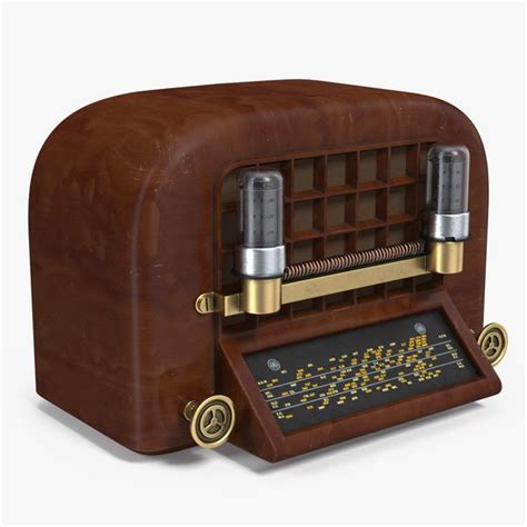 Vintage radio model - TurboSquid 1268927