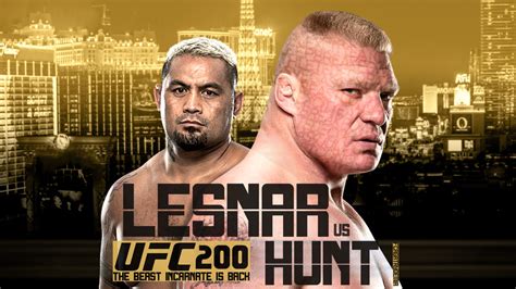 BROCK LESNAR vs. Mark Hunt | UFC 200 by CagatayDemir on DeviantArt